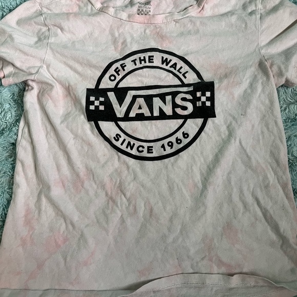 light pink vans tshirt size medium - Picture 2 of 3